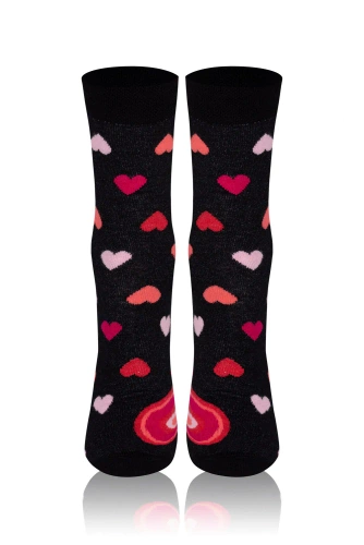 M30D Serce Italian Fashion Skarpety męskie - czarny