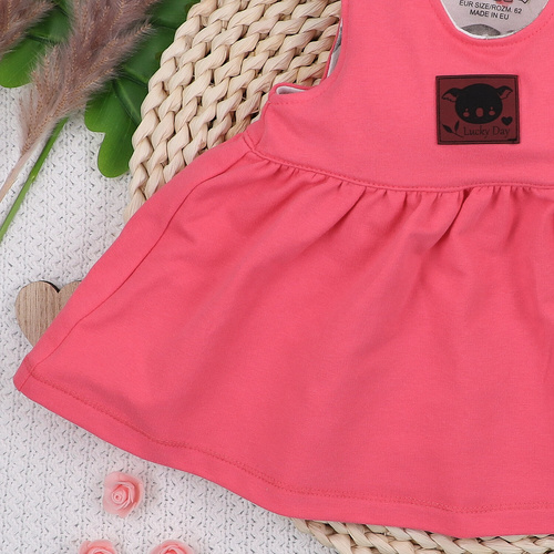 ABN-5645 Sukienka niemowlęca Nini Słodka Koala 95% bawełna organiczna Polska