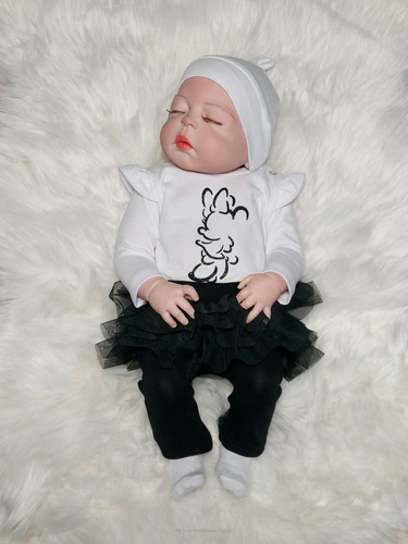 Mini Bambarillo Body z długim rękawem biały