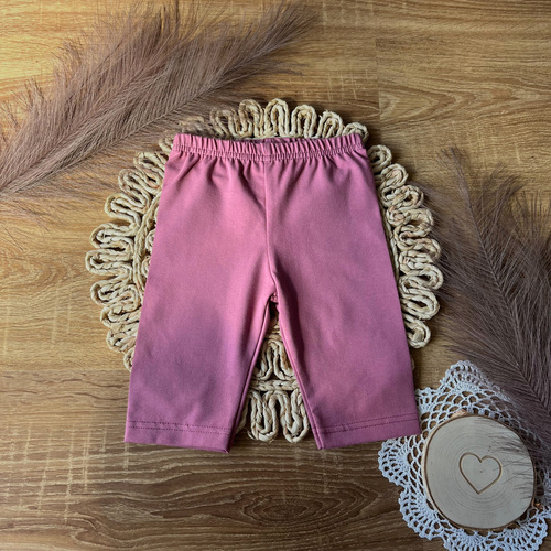 LJ051 Mamatti Legginsy dziewczęce 3/4 - malaga