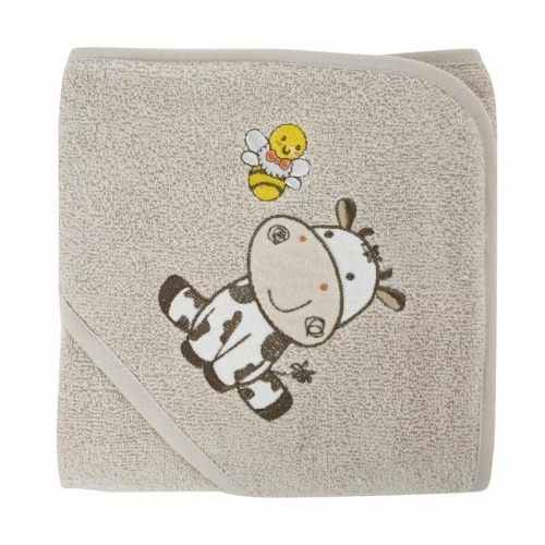 Baby 67 Krówka niemowlęce okrycie kąpielowe Eurofirany beżowy