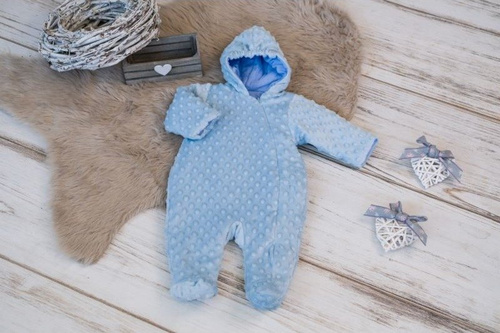 Minky kombinezon niemowlęcy Terjan - miętowy