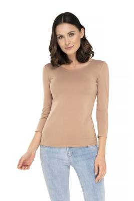 Manati rękaw 3/4 Bluzka damska Babell - beż