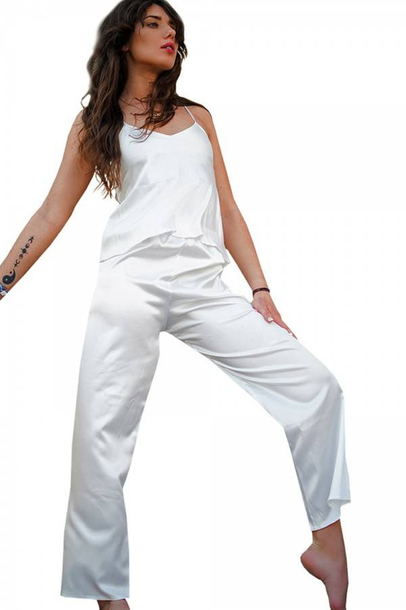 Iga Komplet Damski Piżama DKaren - Jasny Ecru