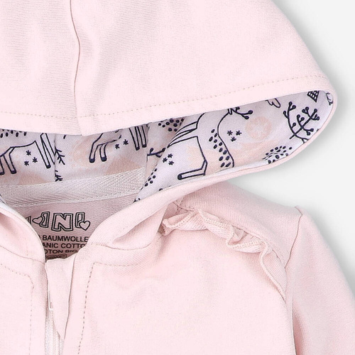 Jelonki Bluza dresowa z bawełny organicznej Nini różowy
