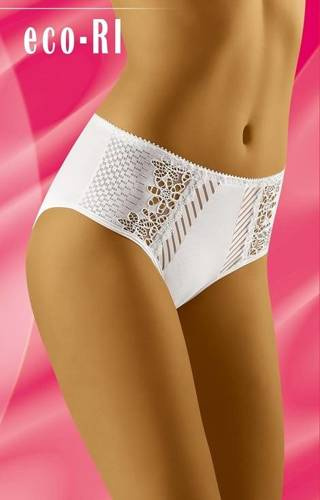 Eco-RI Figi damskie Wol-Bar - biały