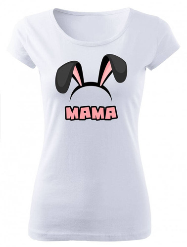 "Mama Wielkanoc" Moocha koszulka damska biały