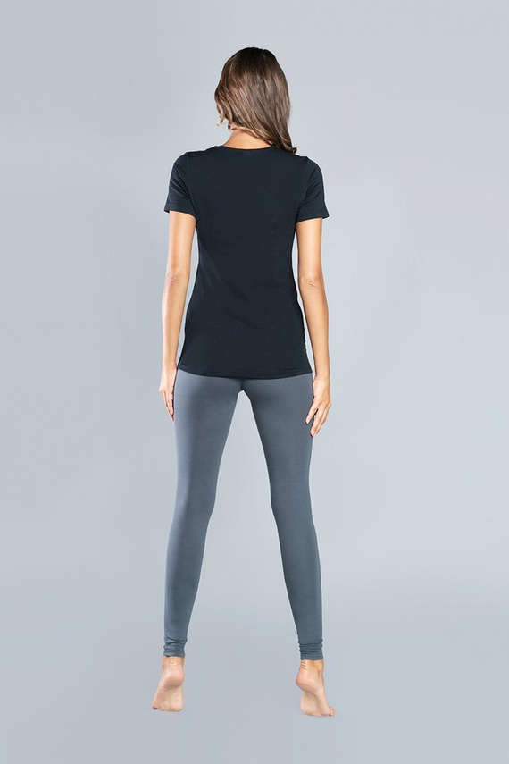 Ibiza Koszulka Damska krótki rękaw Italian Fashion - granat