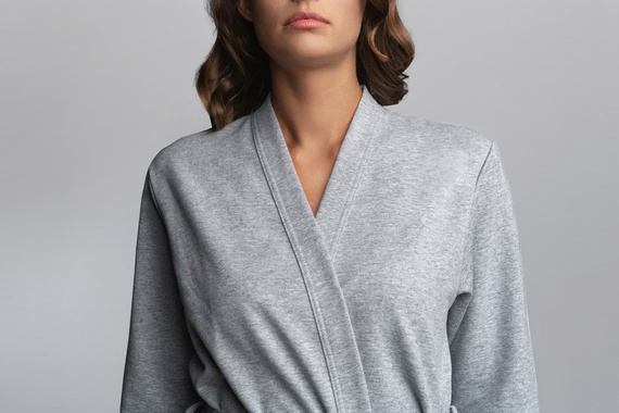 Kalia Szlafrok Damski 3/4rękaw Italian Fashion- róż