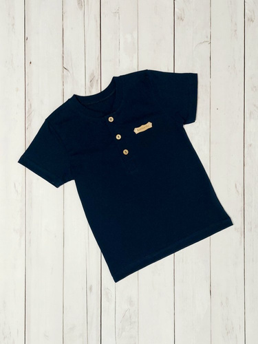 Mieszko Bambarillo Koszulka dziecięca krótki rękaw granatowy