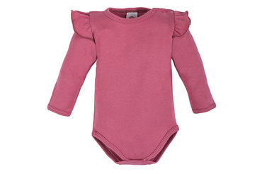 "Rose Bonica" Body z długim rękawem Makoma ciemny róż