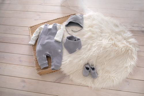 Hello Pinokio Ogrodniczki dziewczęce - szary