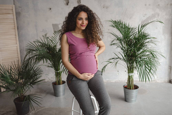 Milk Top Milk&Love koszulka ciążowa i do karmienia rose brown