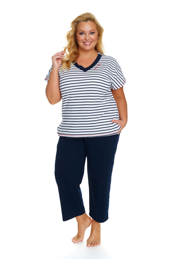 5369 Piżama Damska Plus Size Doctor Nap - marine