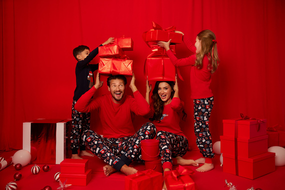 Makala Italian Fashion Piżama dziecięca - czerwony/druk