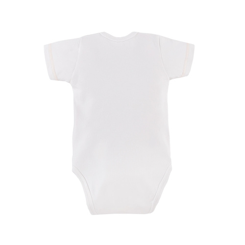 Daisy Eevi Body rozpinane z krótkim rękawem - biały