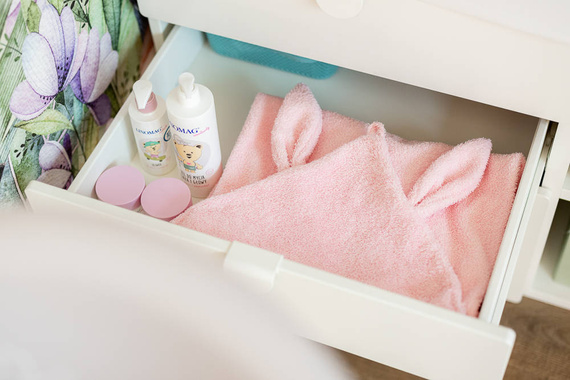 Pink ręcznik Niemowlęce okrycie kąpielowe Sensis - różowy