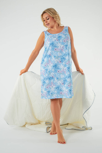 Kaweri koszula nocna szerokie ramiączko Italian Fashion - druk