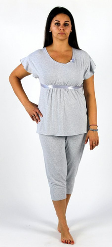 448 Julie Piżama Damska 3/4 - jasny melanż