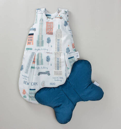 LUL-0034 City Śpiworek niemowlęcy z poduszką Luli Lu