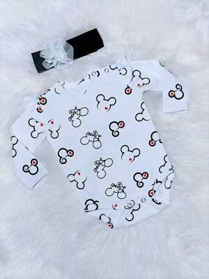 Love Bambarillo Body z długim rękawem biały