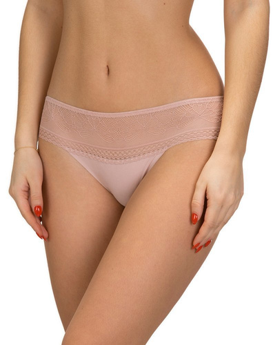 L-POL 5001 MB-06 Figi Damskie Lama pudrowy róż