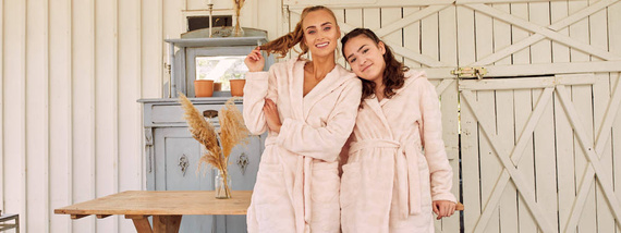 Drina Italian Fashion Szlafrok dziewczęcy - różowy