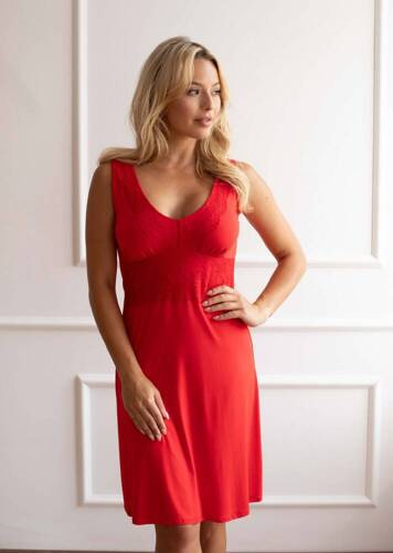 Louise Koszula Nocna Babella - czerwona