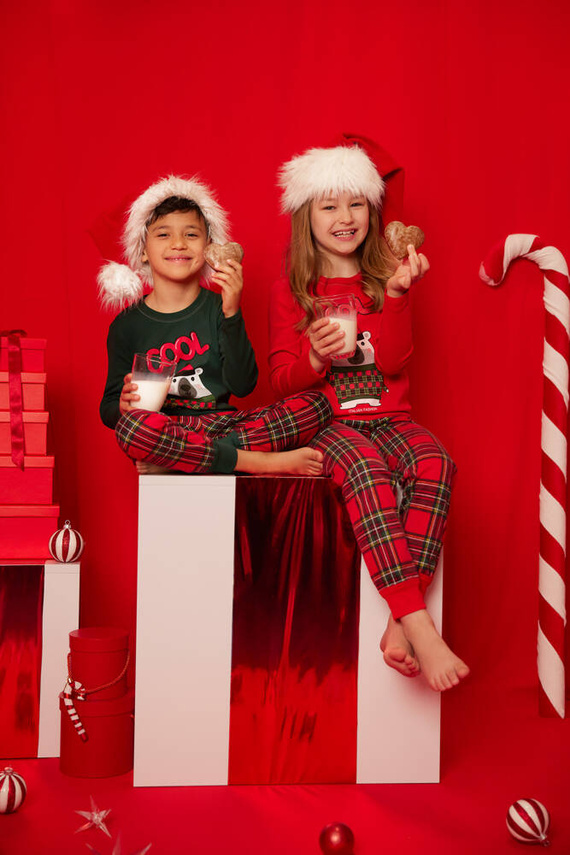 Tess Italian Fashion Piżama dziecięca - zielony/druk