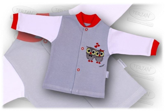 Kaftanik niemowlęcy "Grey" Terjan 