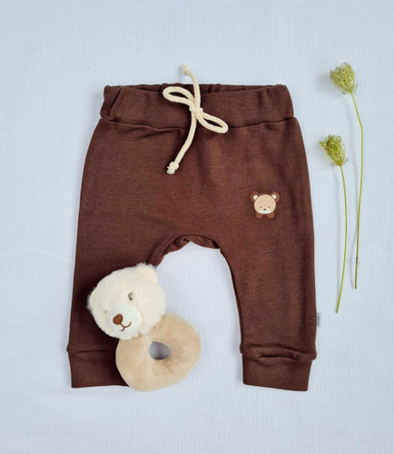 Spodnie eleganckie 3710 Teddy Marija - brązowy