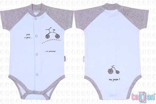 Body rozpinane krótki rękaw "BIKE" zielony Terjan