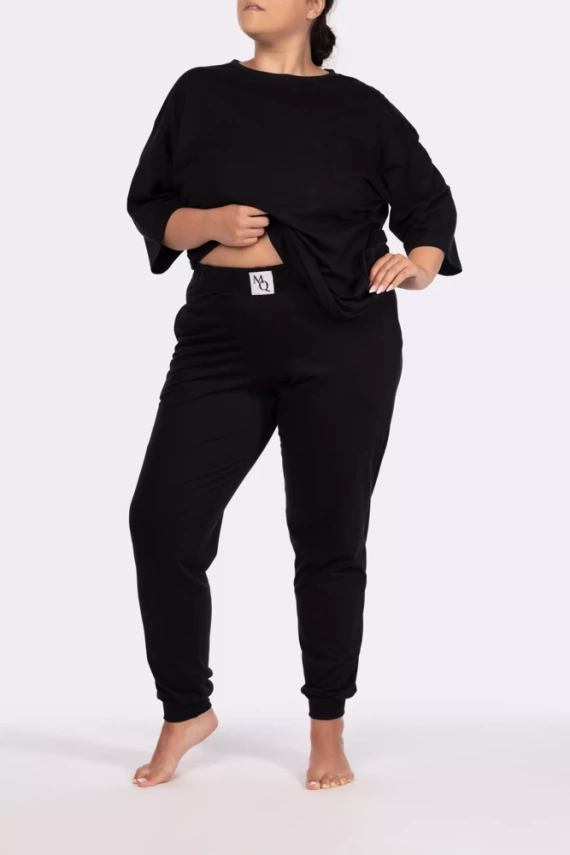 Homie shortsleeve Piżama damska Mona black