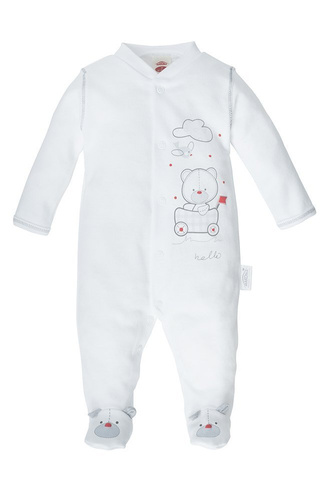 Pajac niemowlęcy "WHITE ORGANIC" Makoma