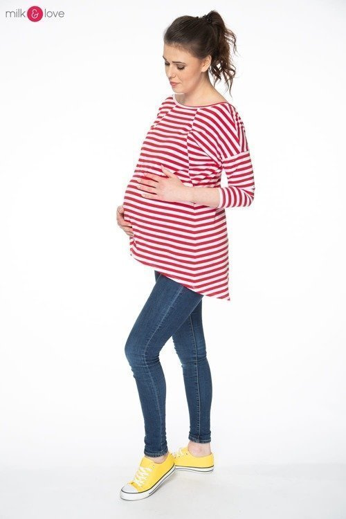 Bluzka ciążowa i do karmienia Mommy Milk&Love morska zieleń