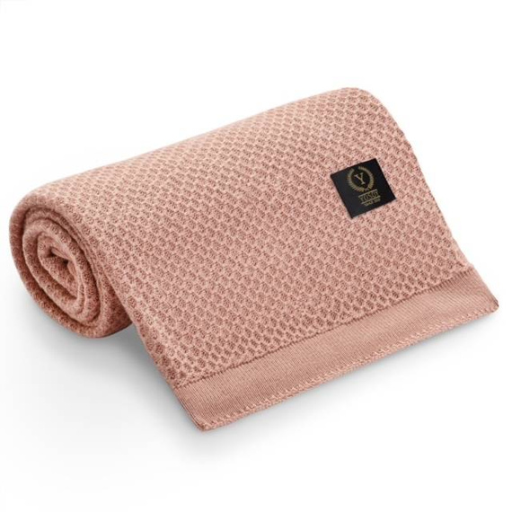 Bambusowy kocyk Clover YOSOY - sunrise pink