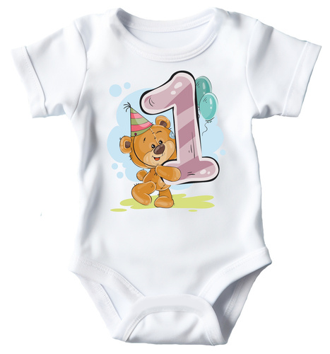 "ROCZEK Misio" Moocha Body krótki rękaw biały 