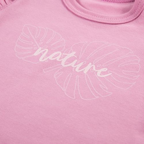 Nature Ewa Klucze Body dla dziewczynki na ramiączkach - róż