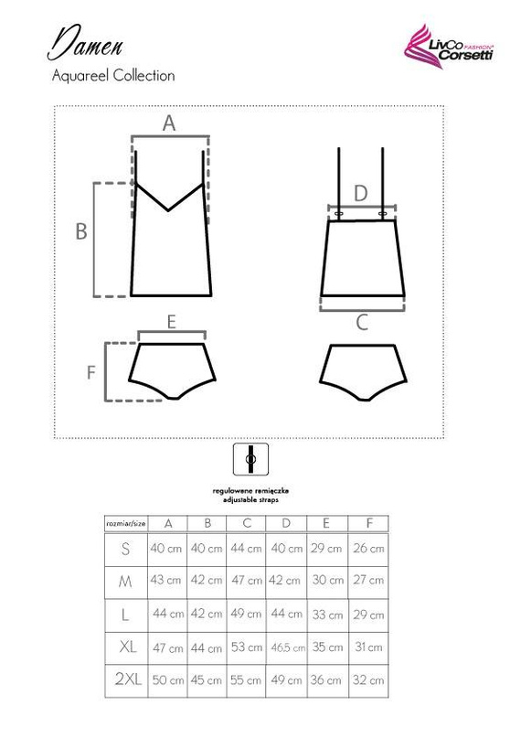 Damen Komplet damski LivCo Corsetti Fashion