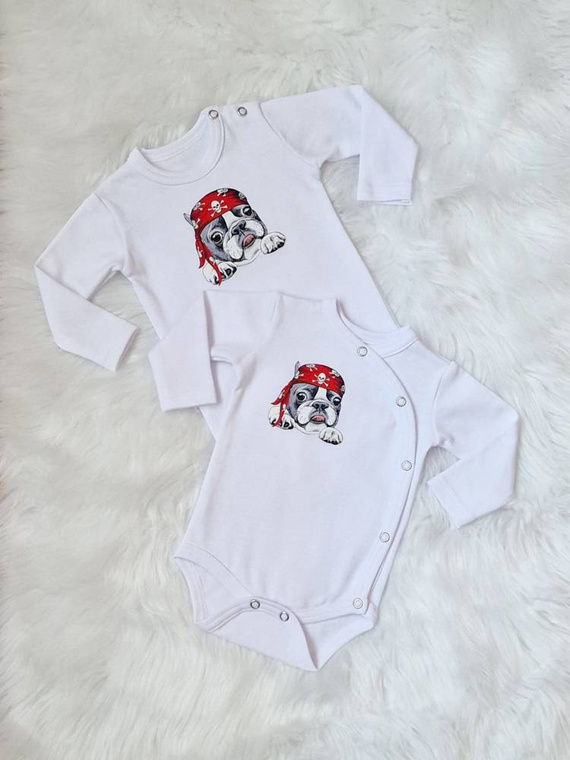 Pirat Bambarillo Body z długim rękawem biały