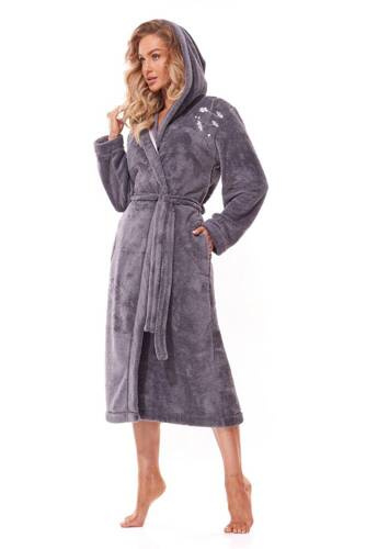 2321 Lili  Szlafrok Damski długi L&L - onyx