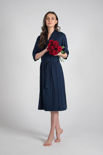 942 Visa Szlafrok Długi De Lafense - granat