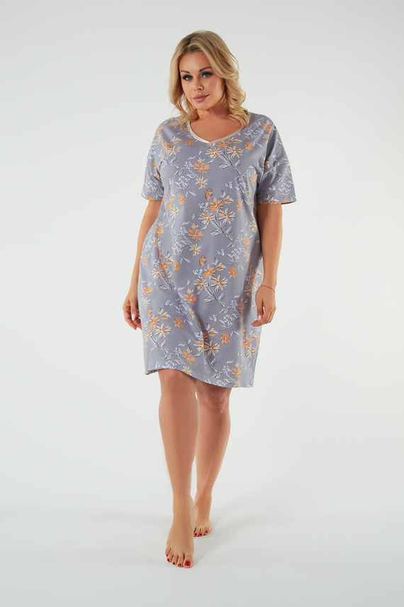 Kasos koszula nocna, krótki rękaw Italian Fashion - druk