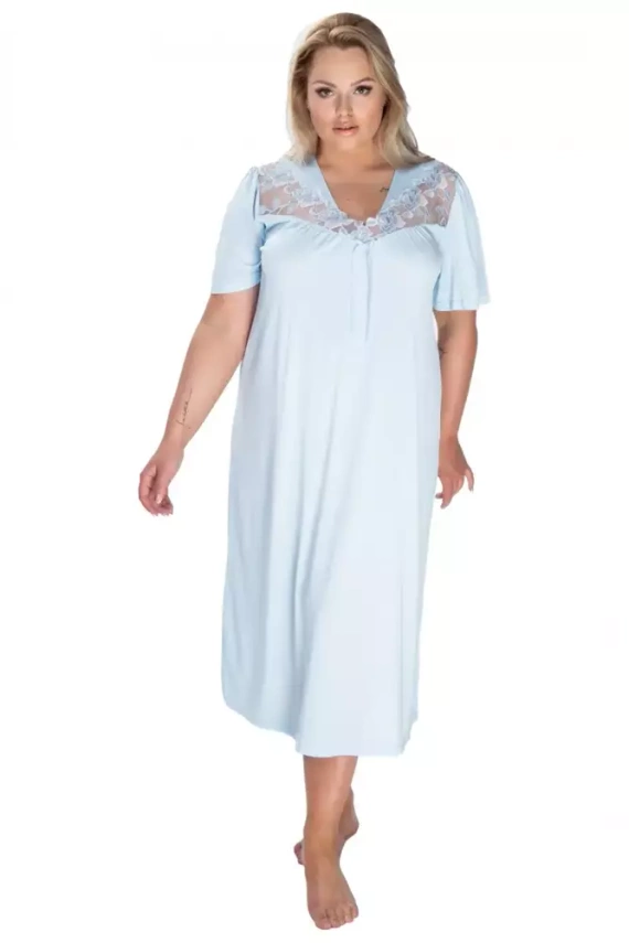 86584 Diana Summer koszula nocna damska Mewa niebieski