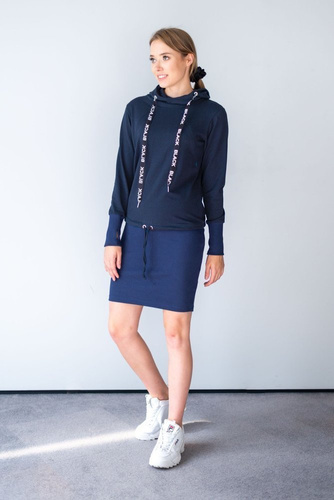 128 Dresowa Sukienka  MIRACLE- granatowy
