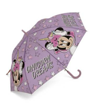 5242 Parasolka dla dzieci Myszka Mini Minnie Mouse parasol Setino unicorn gwiazdki różowy
