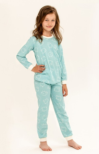 3273 , 3274 Abi Piżama dla dziewczynki Taro - turkusowa