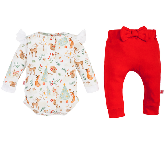 3320D Komplet dla dziewczynki Christmas Animals Marija