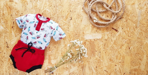 2433 Bandito boy Bloomers Marija - bordowy