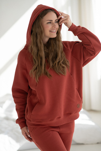 Motherhood Milk&Love bluza do karmienia oversize fioletowy